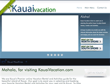 Tablet Screenshot of kauaivacation.com